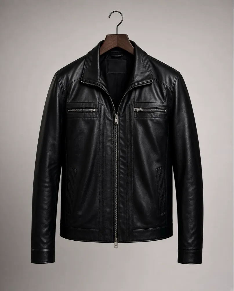 Model 08 – Minimalist Dual-Zip Biker