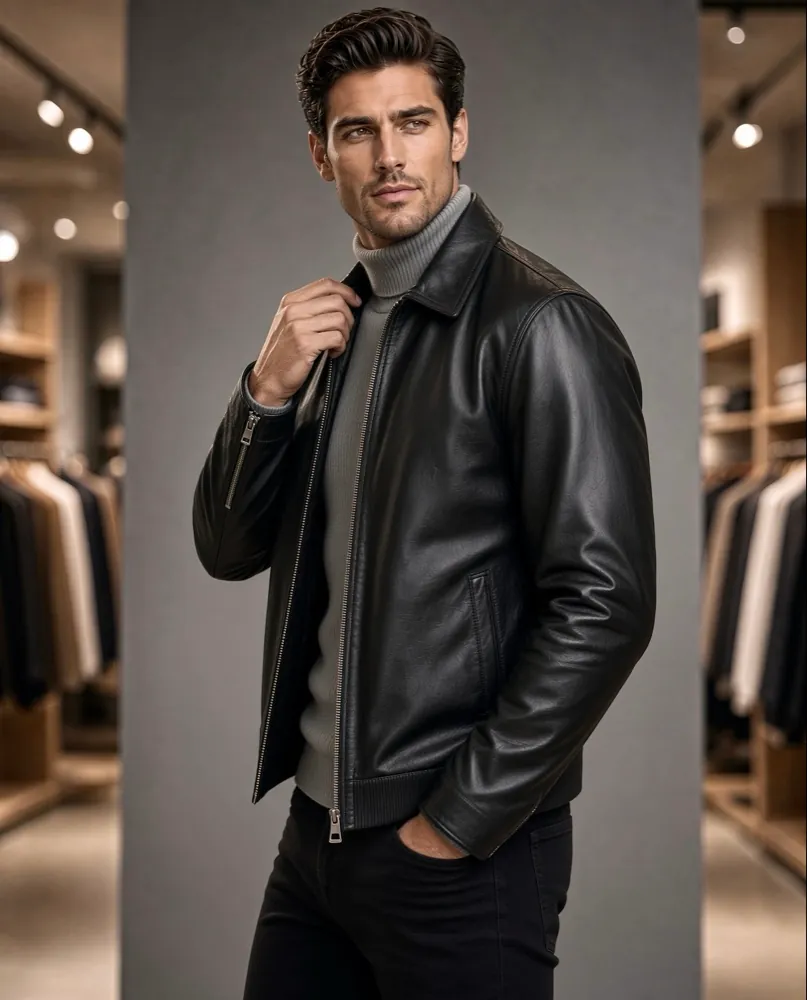 Model 12 – Modern Cuff-Zip Detail