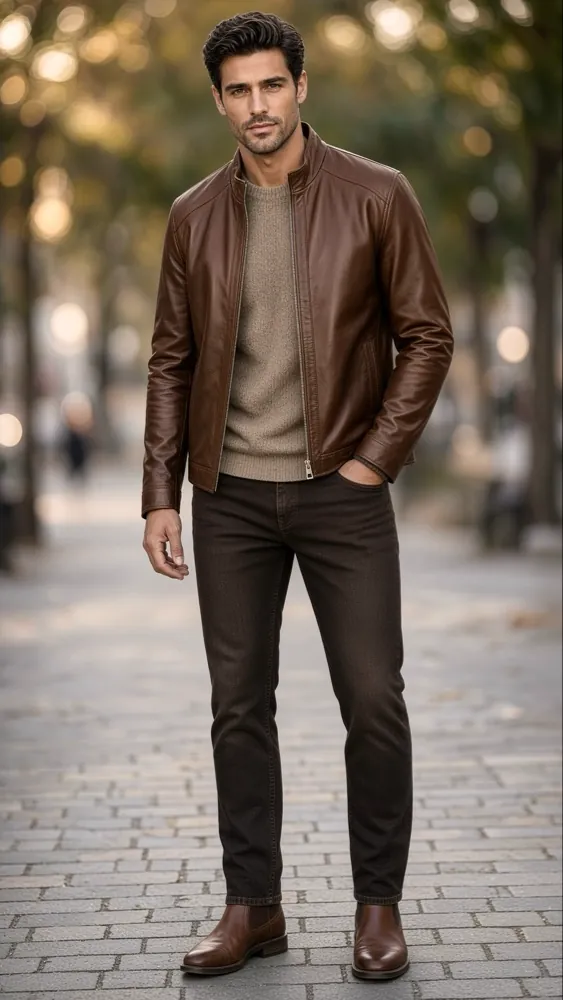 Model 14 – Cognac Brown Casual